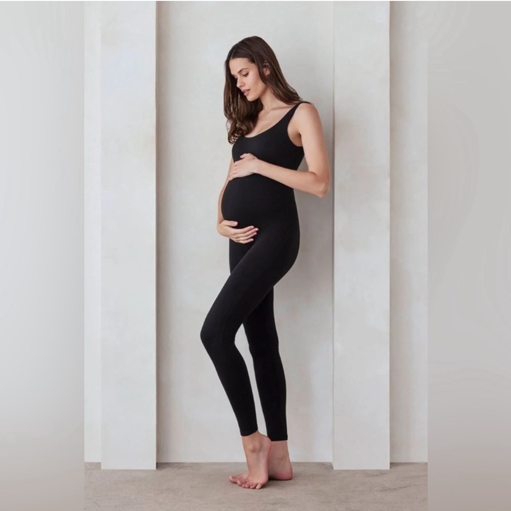 Bumpsuit- Women's Black Maternity Jumpsuit